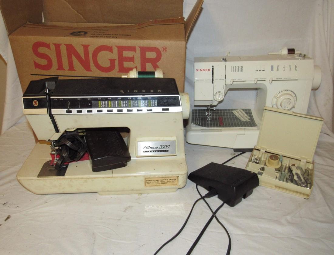 Singer Athena 2000 & 5825C Sewing Machines (1 of 3)