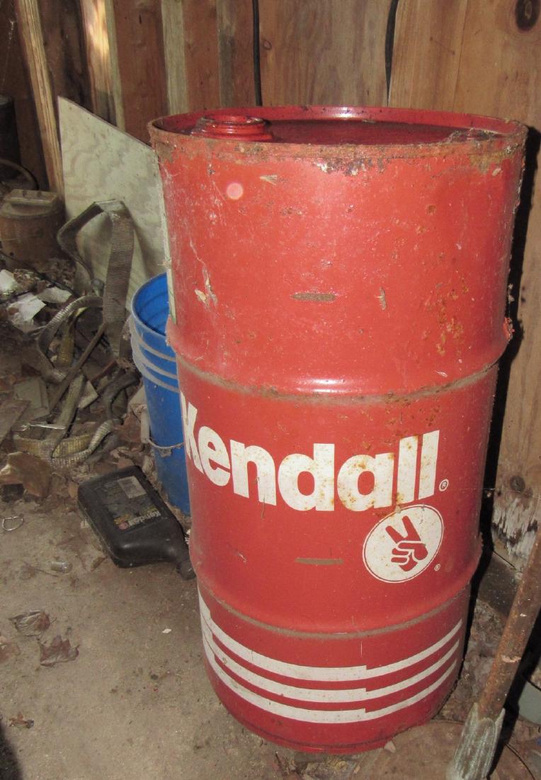 Grinder Kendall Oil Drum Cans Nylon Straps (1 of 10)