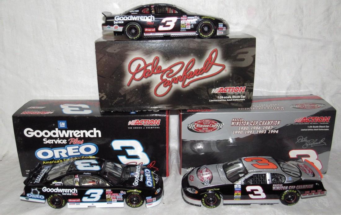 3 Dale Earnhardt Action Diecast Nascar Stock Cars 1:24 (1 of 4)