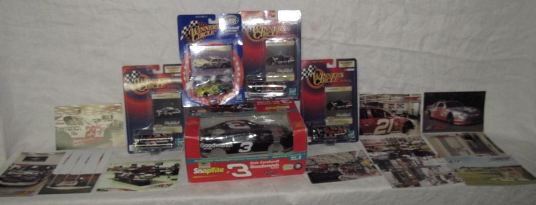Dale Earnhardt Revell Model Winners Circle 1/64 Cars: Getting postcards and everything pictured