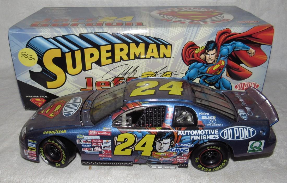 Jeff Gordon Superman Action Diecast Signature Car: 1:24 Scale Nascar