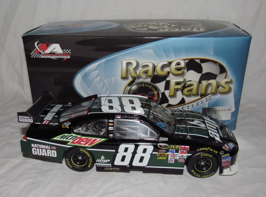 Dale Earnhardt Jr Amp Energy Mtn Dew Autographed Car: 1:24 Scale Action Diecast Nascar