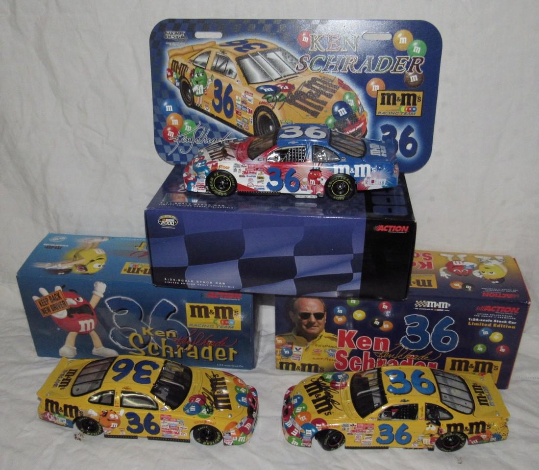 3 Ken Schrader Autographed Diecast Cars and License (1 of 6)