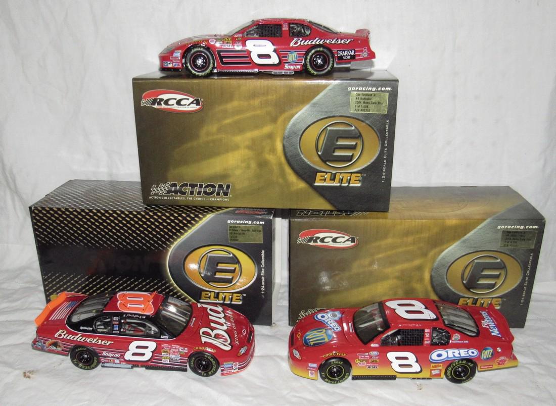 3 Dale Earnhardt Jr Elite 1:24 Scale Nascar Race Cars: 3 Nascar Racing Stock Cars