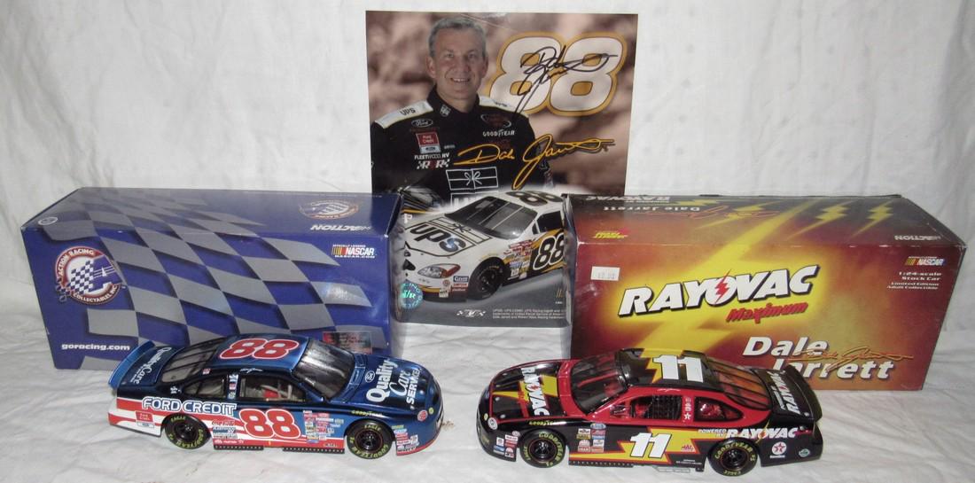 Dale Jarrett 1:24 Scale Diecast Cars & Autographed: Action Racing Stock Cars and Signed Photo