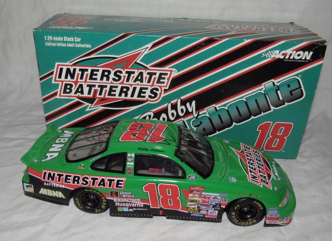 Bobby Labonte #18 Interstate Batteries Autographed Car (1 of 2)
