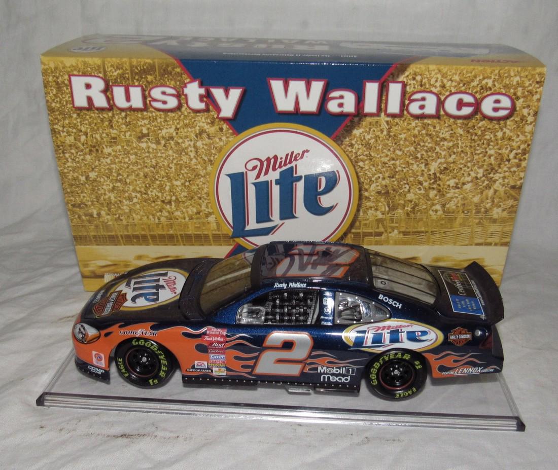 Rusty Wallace Harley Davidson Motorcycle Autographed (1 of 2)