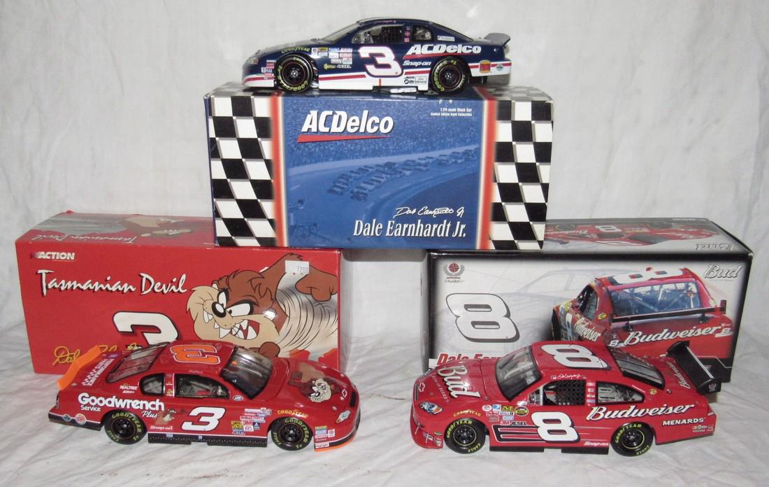 3 Dale Earnhardt Jr Nascar Racing 1:24 Scale Stock Cars: Action Racing Stock Cars