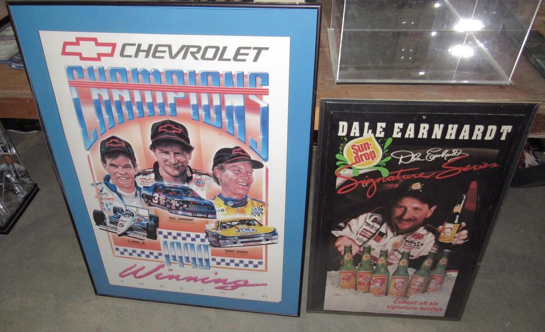 2 Dale Earnhardt Posters: Largest is approx. 29" x 39"