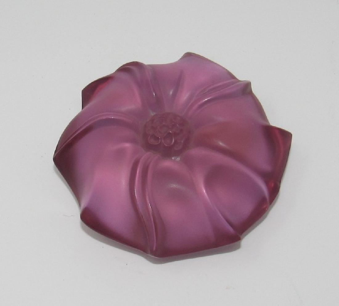 Lalique France Flower Paperweight (1 of 4)