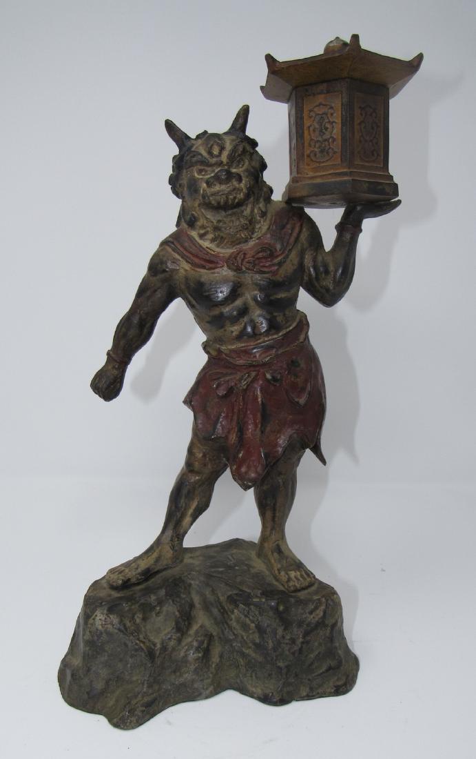 Bronze Asian Oriental Warrior Statue (1 of 4)