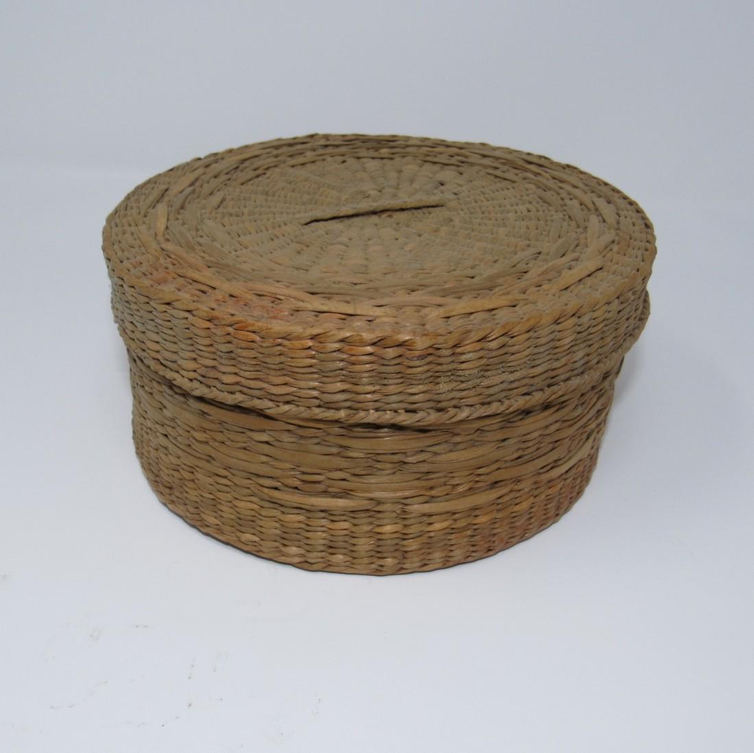 Sewing Basket: Approx. 3" tall and 7" in diameter