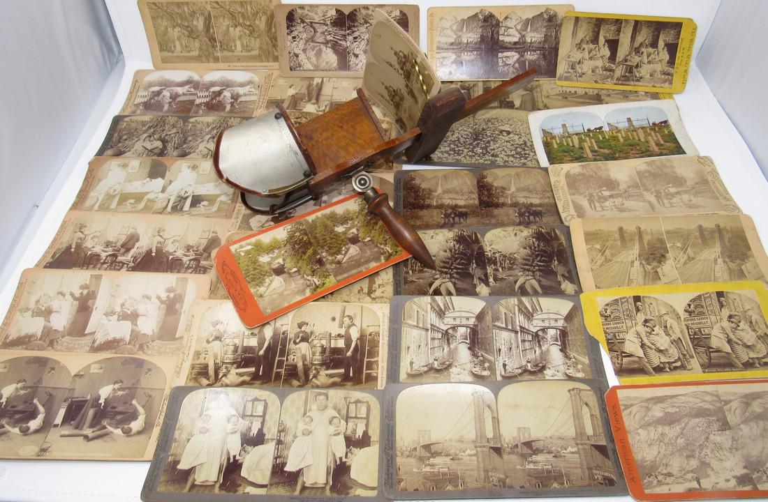 30 Stereo View Cards & Viewer Griffith & Griffith (1 of 6)