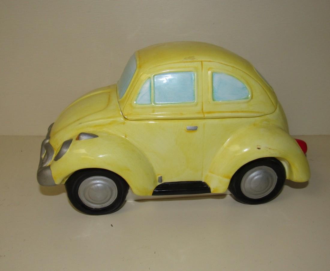 Lotus Volkswagen Bug Cookie Jar: Approx. 5 1/2" x 10 1/2" x 5 1/2" tall