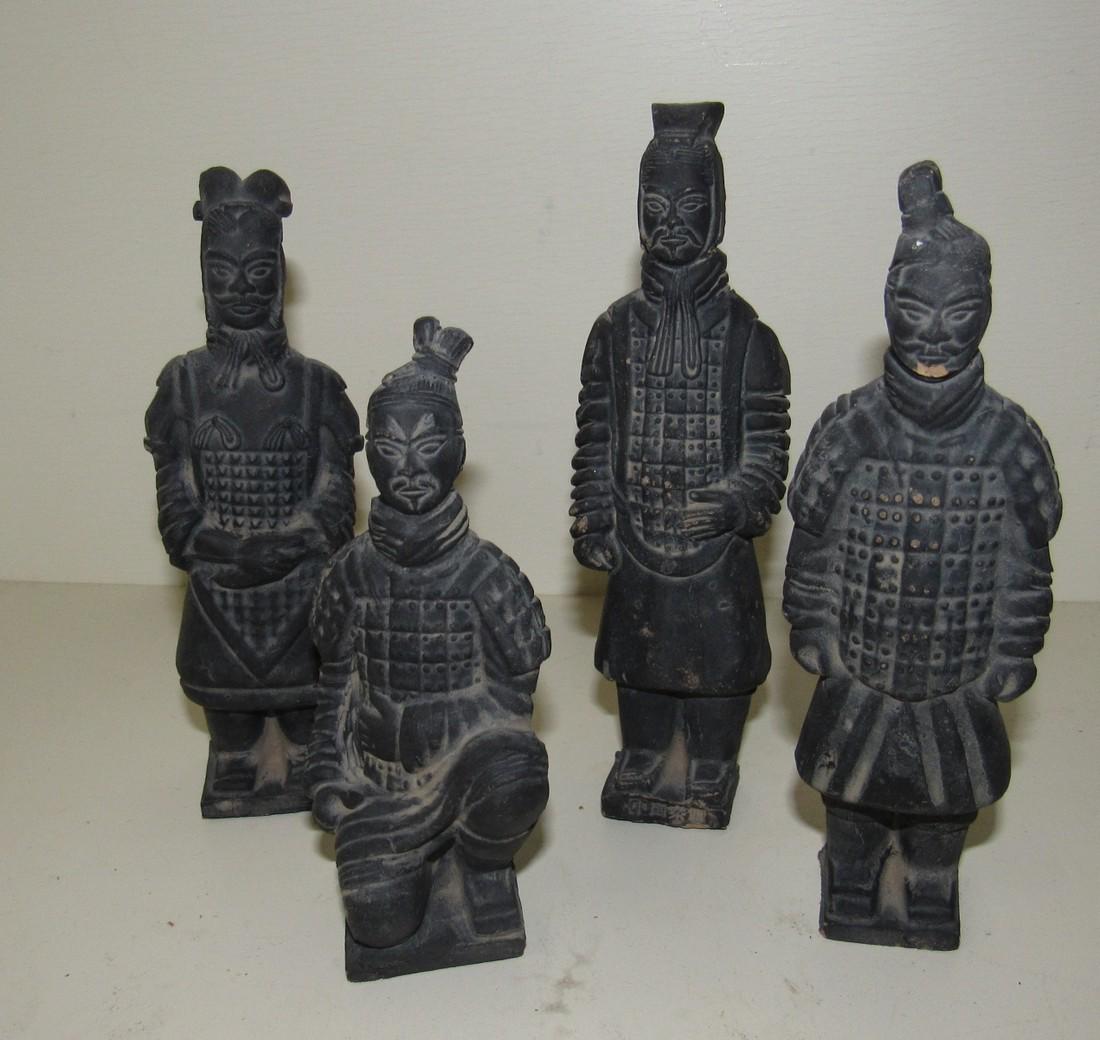 Clay / Pottery Oriental Figures (1 of 4)