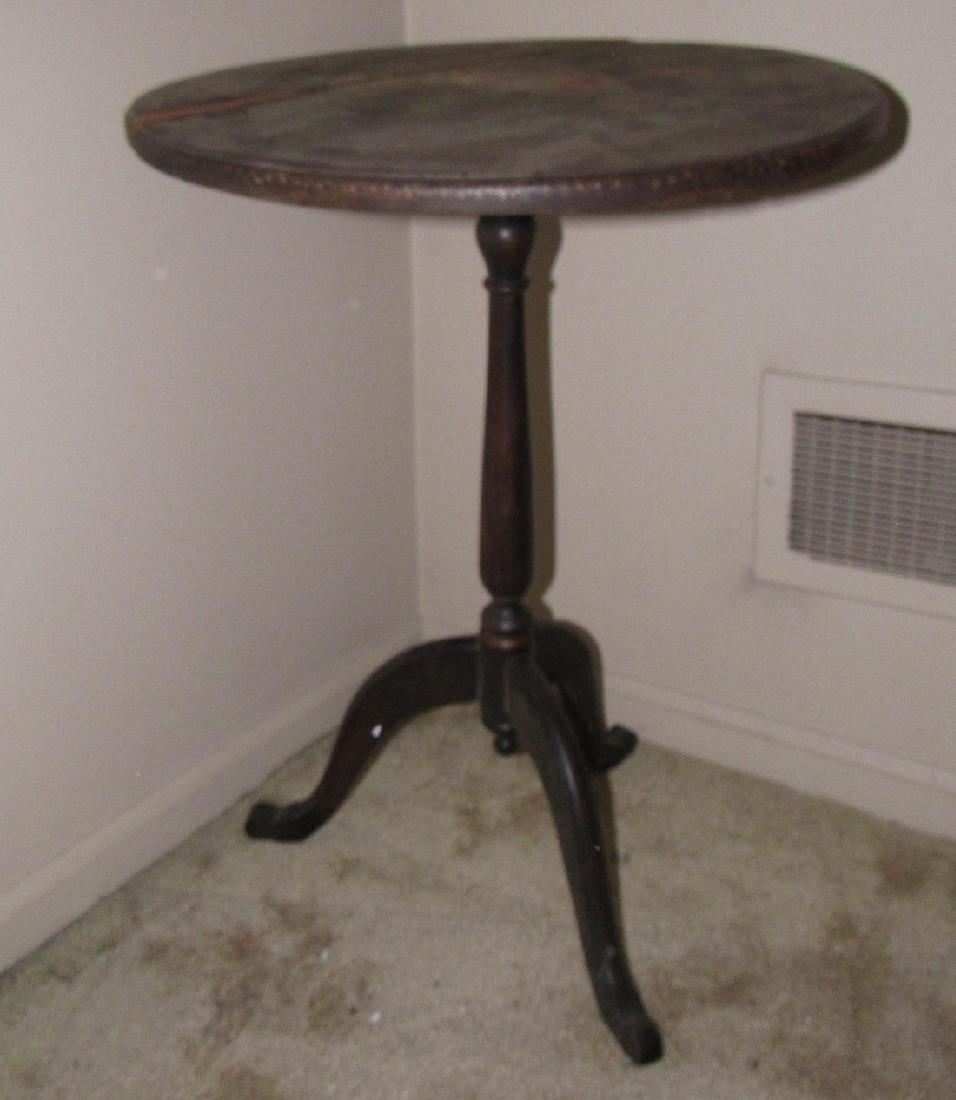 Tilt Top Candle Stand Hand Painted Top (1 of 5)