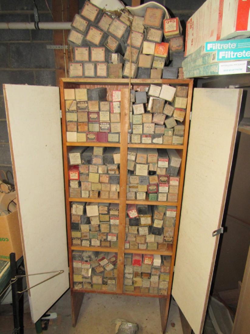 Large Lot of Piano Rolls: Getting all pictured including cabinets. Take what you want and leave the rest. These probably smell musty from the basement