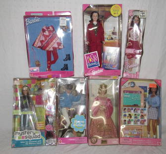 Barbie Rosie O'Donnell Dolls of World Sign Language: Also included is City Style, Horse Riding, & Mystery Squad. All boxes are dirty and need to be cleaned