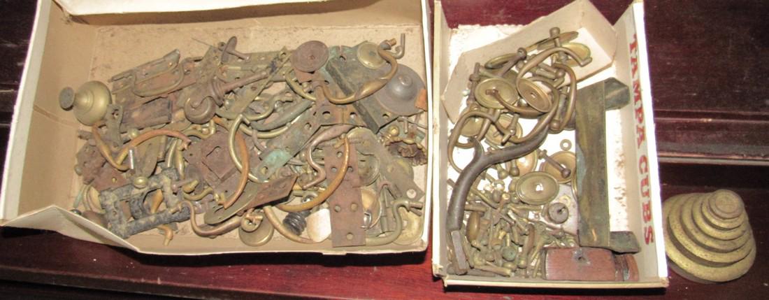 Brass Furnituare Hardware Drawer Pulls Hinges & Scale (1 of 4)