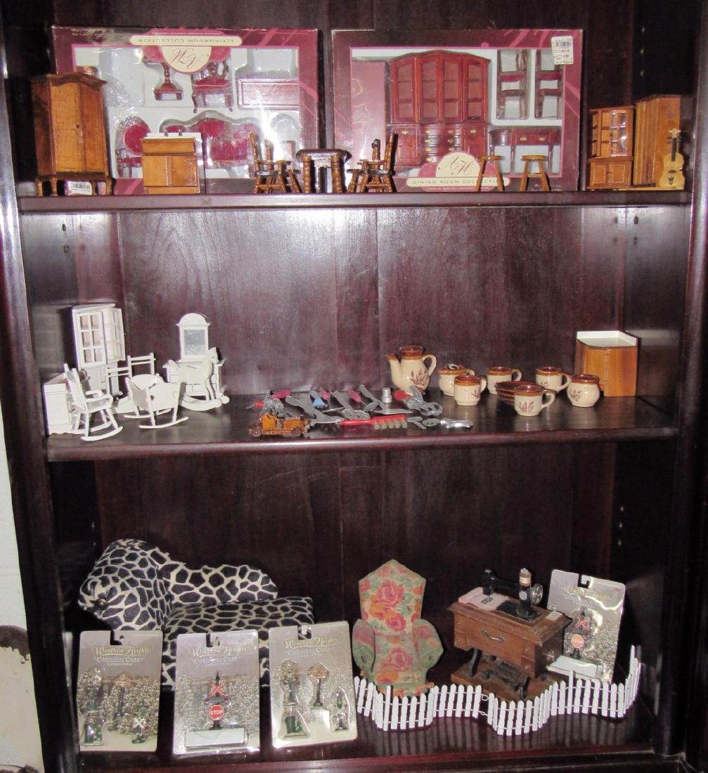Large Lot of Doll House Furniture Utensils Sink Hutch: Getting all pictured. Must take all