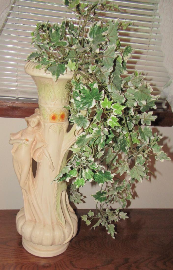 24" Tall Plaster Vase: Approx .24" tall