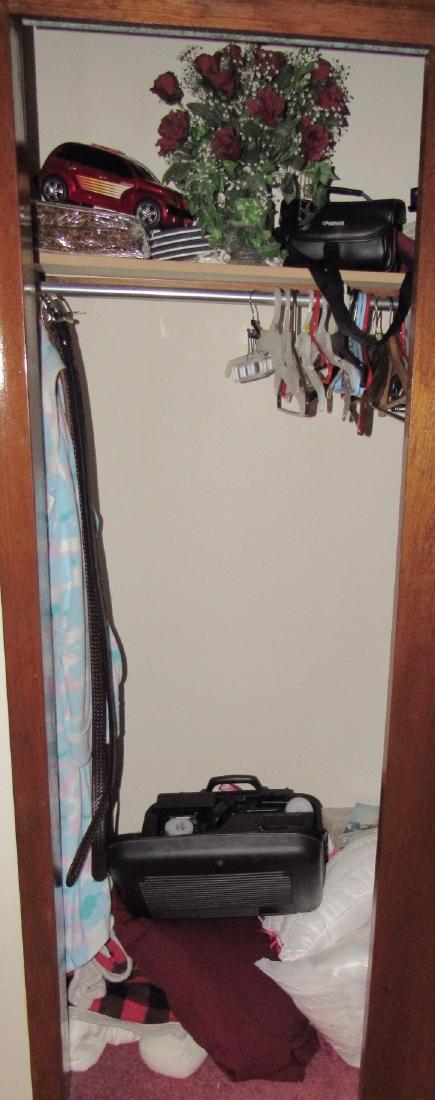 Sneakers Camcorder Curtains Closet Contents: Getting all pictured. Take what you want and leave the rest