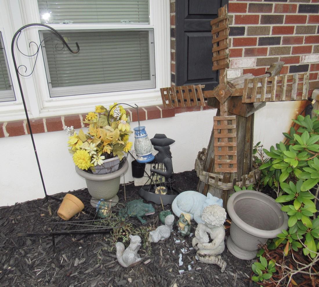 Windmill & Misc Resin Outdoor Decorations (1 of 5)