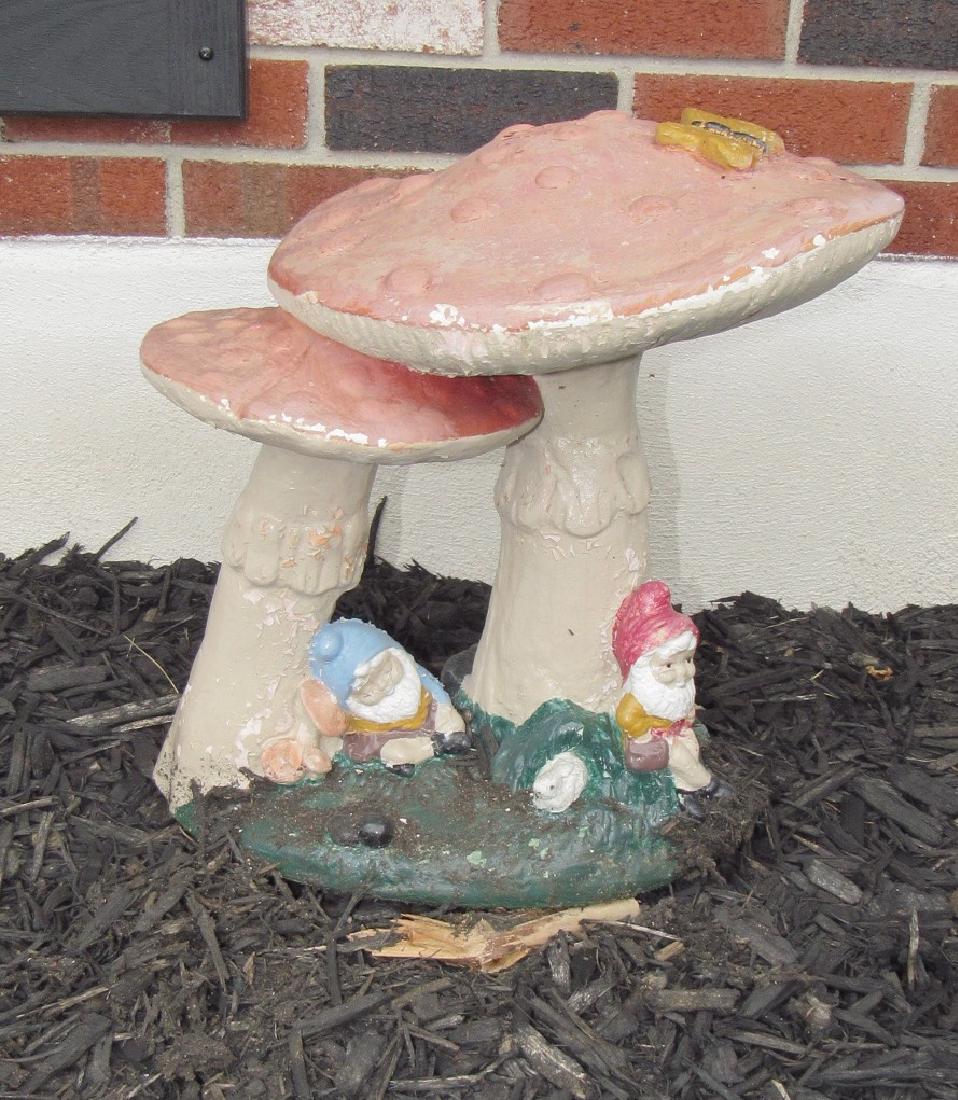 Concrete Mushroom Gnomes Outdoor Statue Figure (1 of 2)