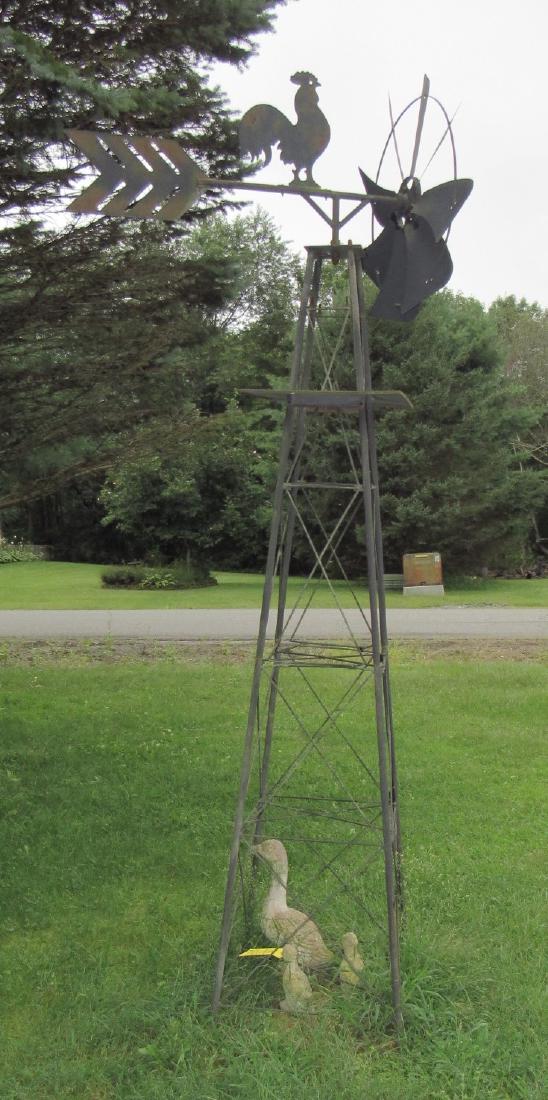 Chicken Rooster Windmill: Approx. 10' tall