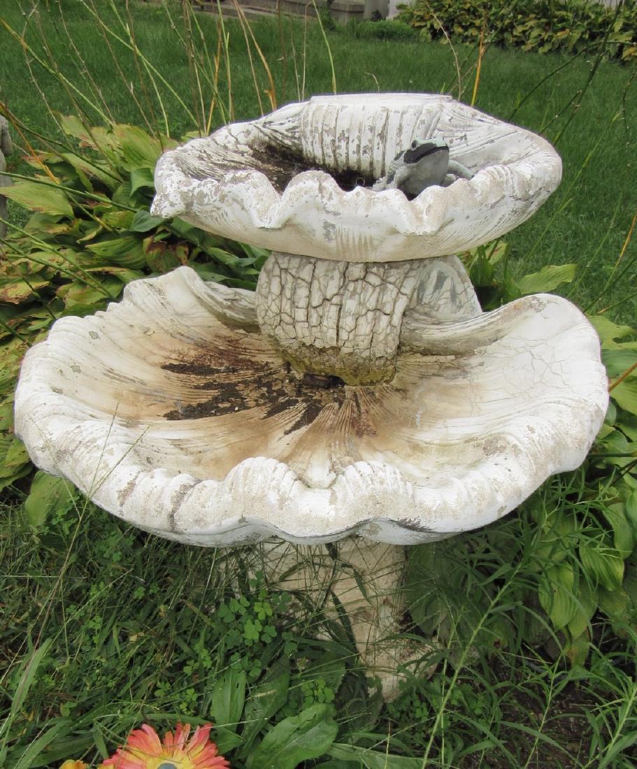 Concrete Fountain / Birdbath (1 of 4)