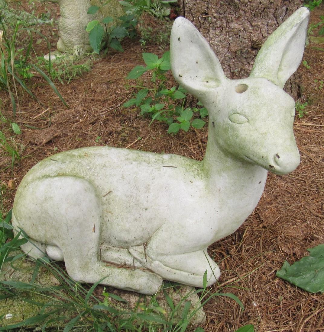 Concrete Deer Statue (1 of 2)