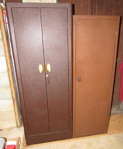 2 Metal Wardrobe Cabinets