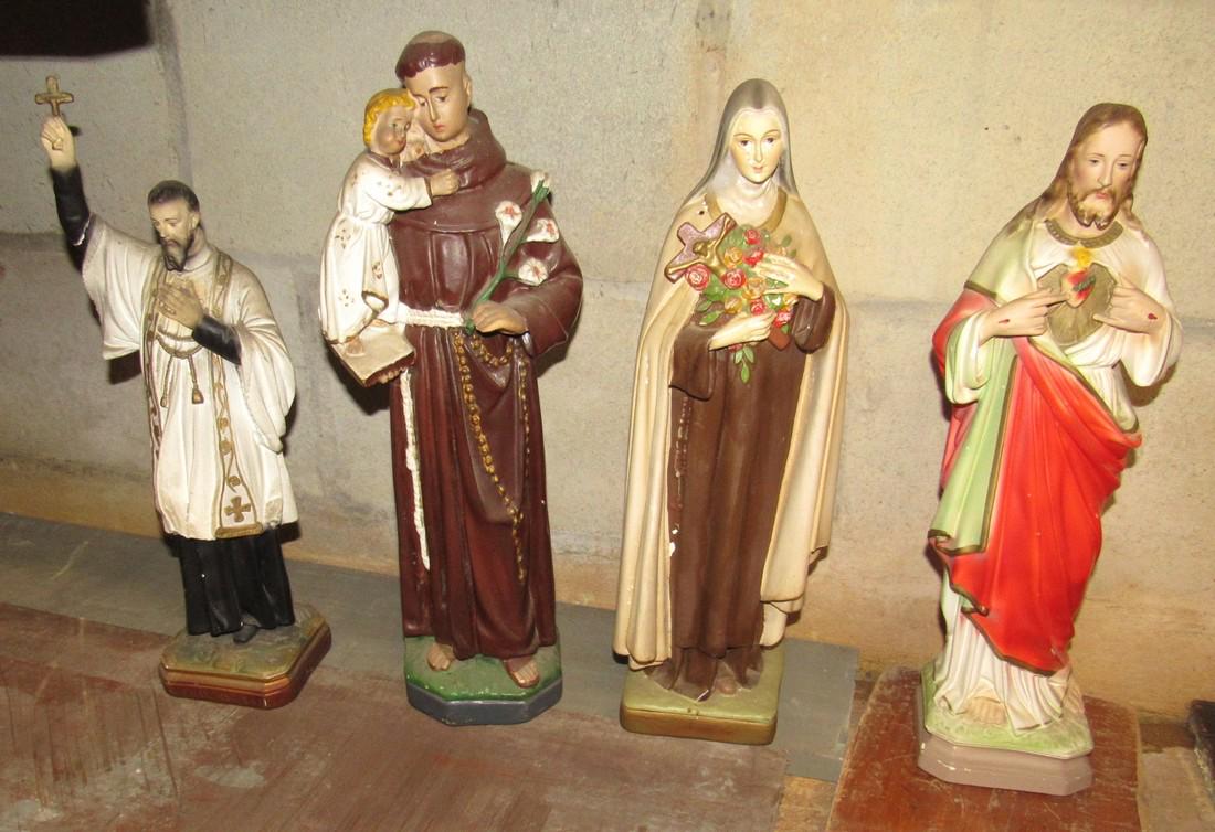 4 Plaster Religious Statues (1 of 3)