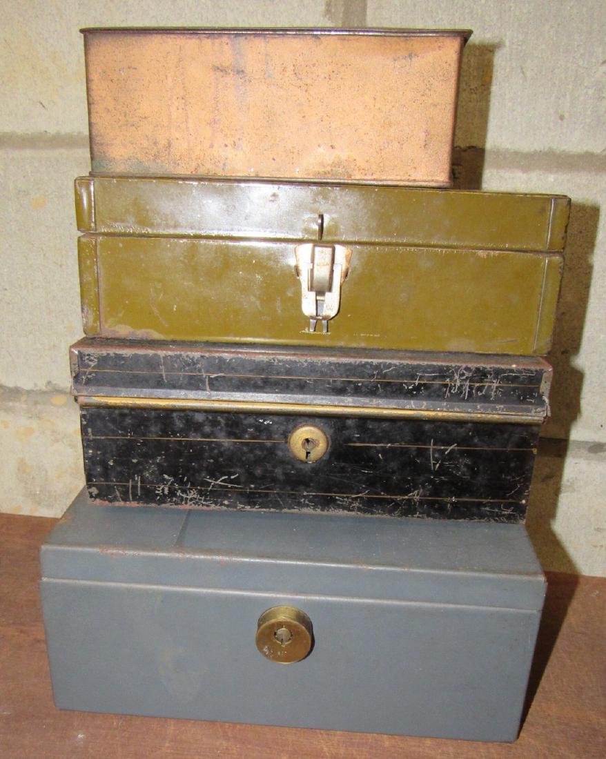 Lot of 4 Vintage Document Boxes (1 of 1)