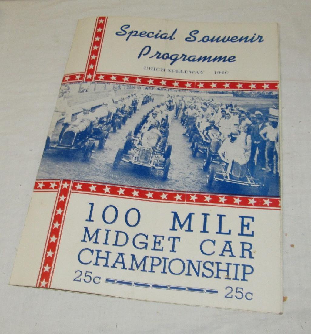 1940 Union Speedway Racing Program (1 of 1)
