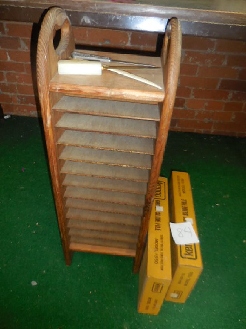 Vintage Letter Holder, Slide Files (1 of 3)