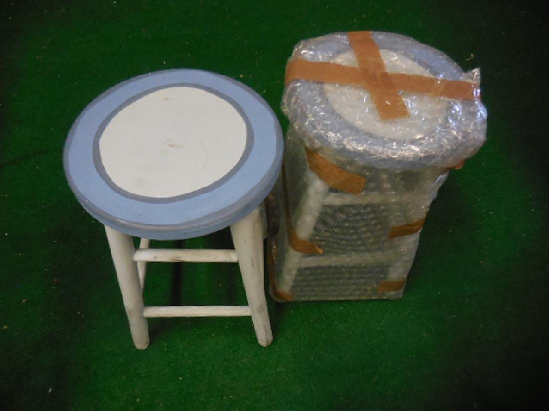 2 Wooden Stools: two stools