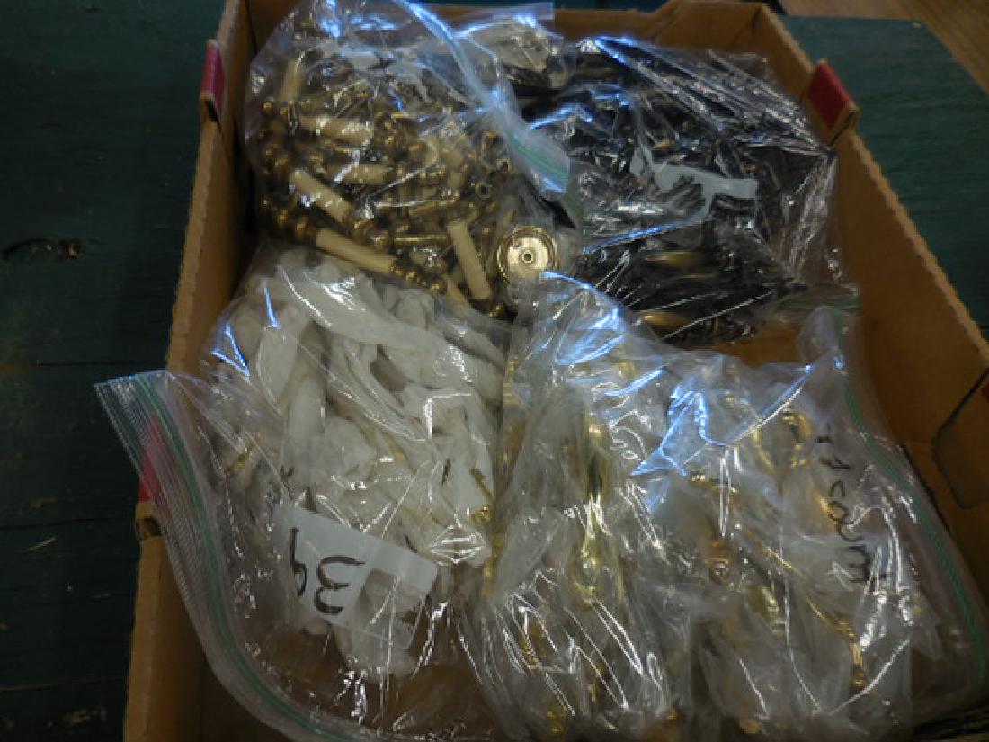 Cabinet Handles, Knobs: box full of different knobs / handles