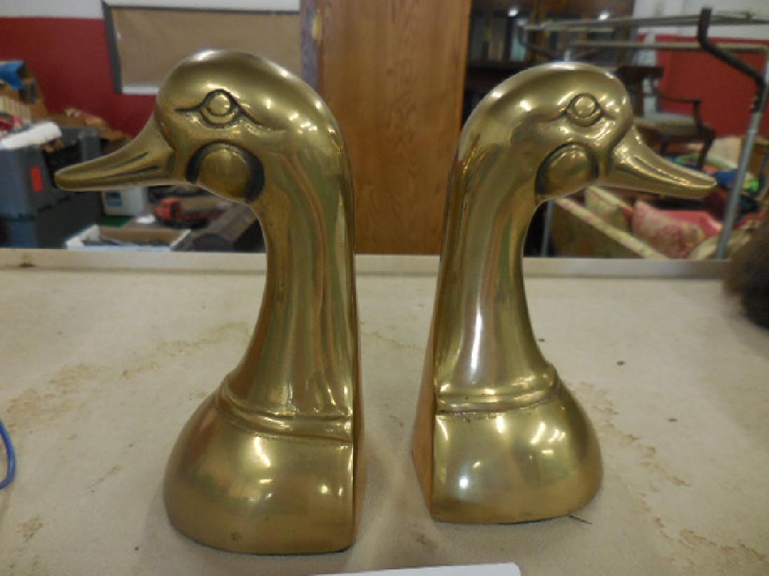 Brass Duck Bookends (1 of 1)