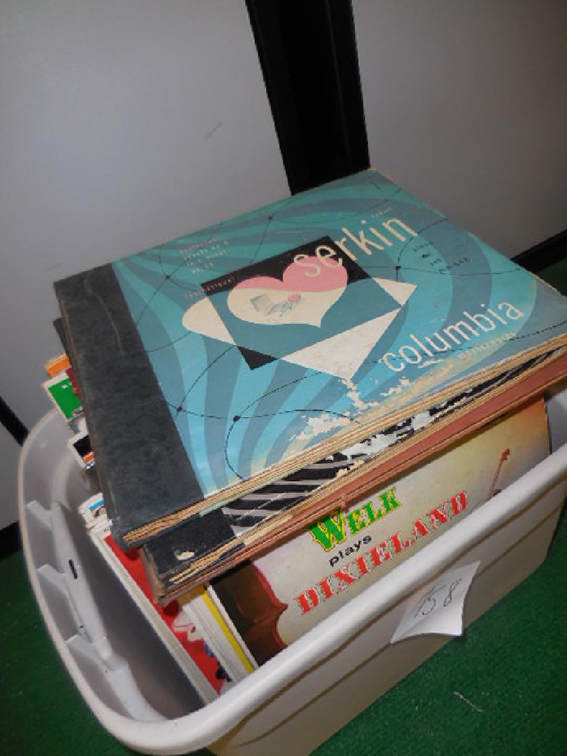 Record Lot: tote of records