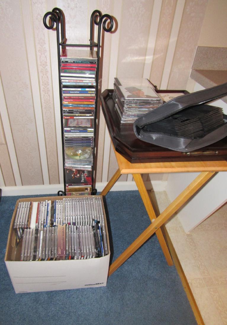 Large Lot of CD's Bible Classical TV Stand (1 of 6)