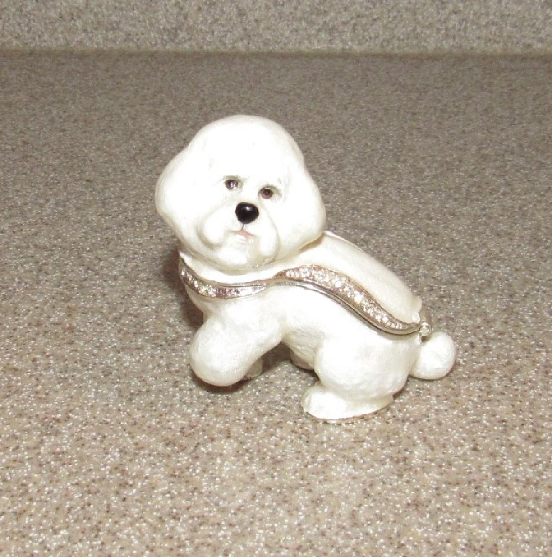 Dog Pill Box: Approx. 2 1/4" long and 2 1/2" tall