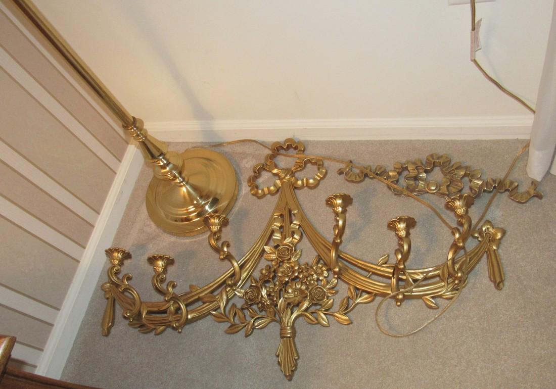 Syroco Plastic Candle Holder Wall Hangin Floor Lamp (1 of 2)