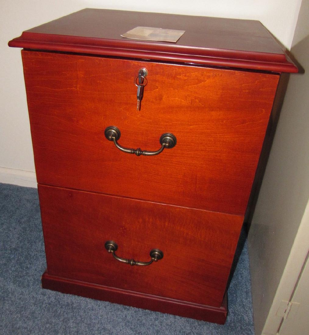 Staples Wooden File Cabinet (1 of 3)
