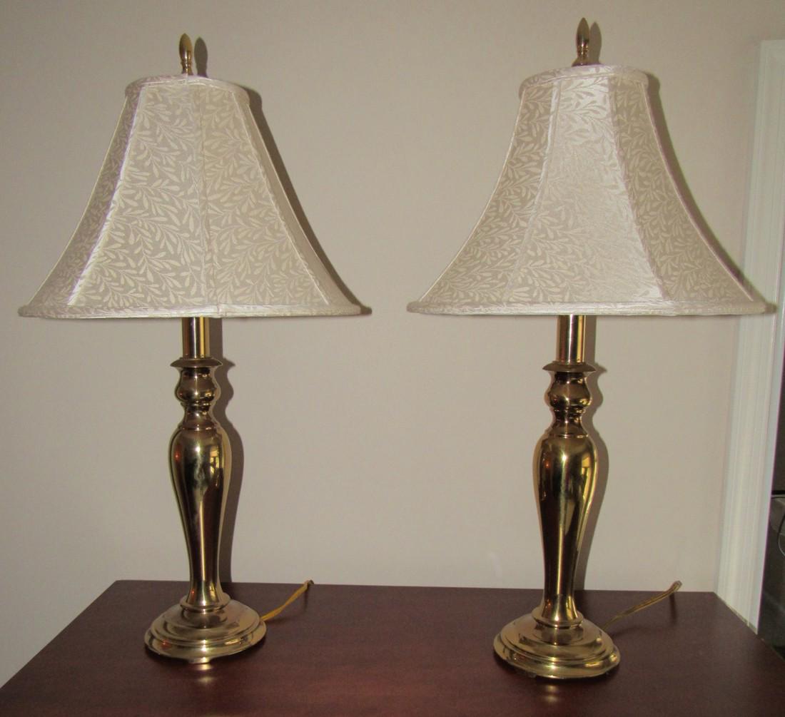 2 Brass Table Lamps (1 of 2)