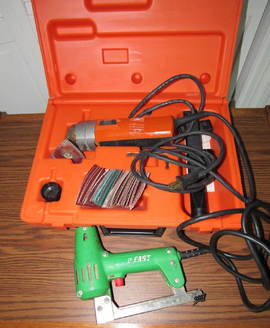 Fein Sander Duo Fast Electric Staple Gun: Both work