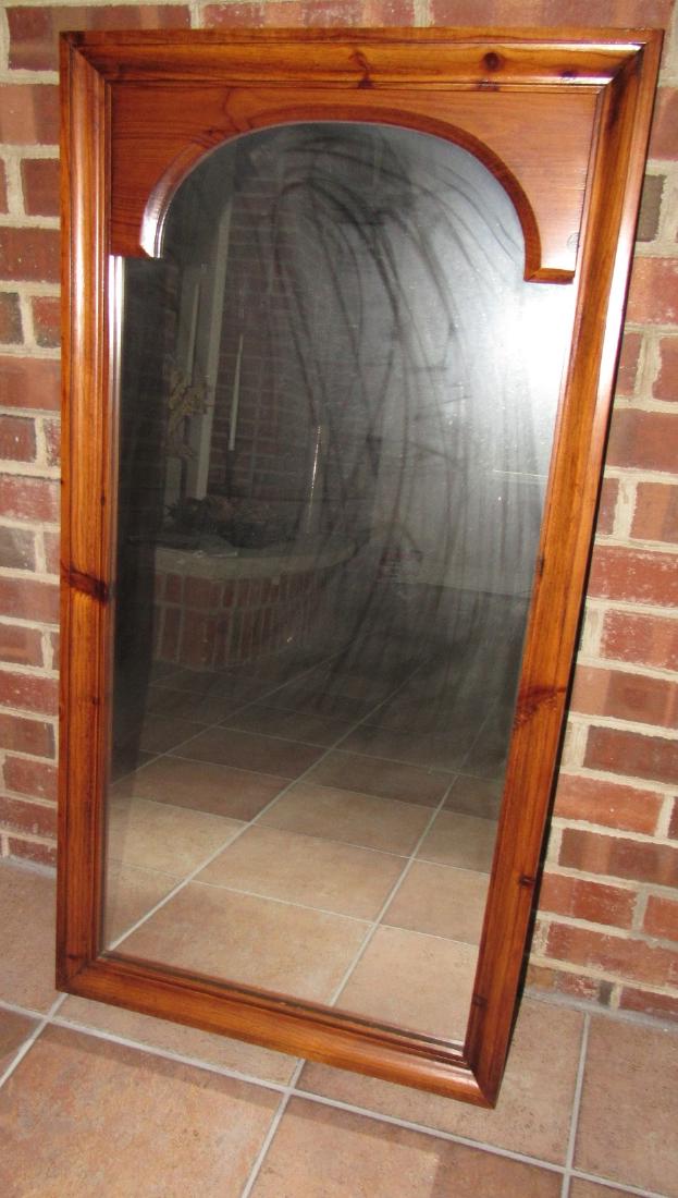 Pine Mirror: Approx. 21" x 41 1/2" tall