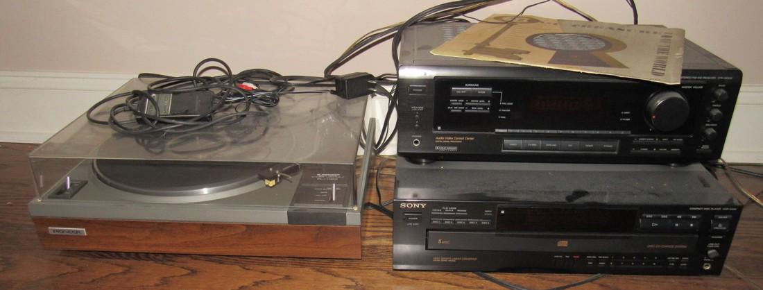 Pioneer PL-112D Turntable and Sony Stereos (1 of 4)