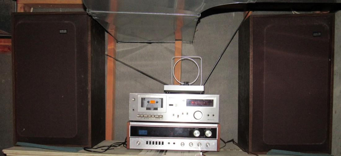 Technics M18 Cassette Deck Sherwood S-7200 Receiver (1 of 5)