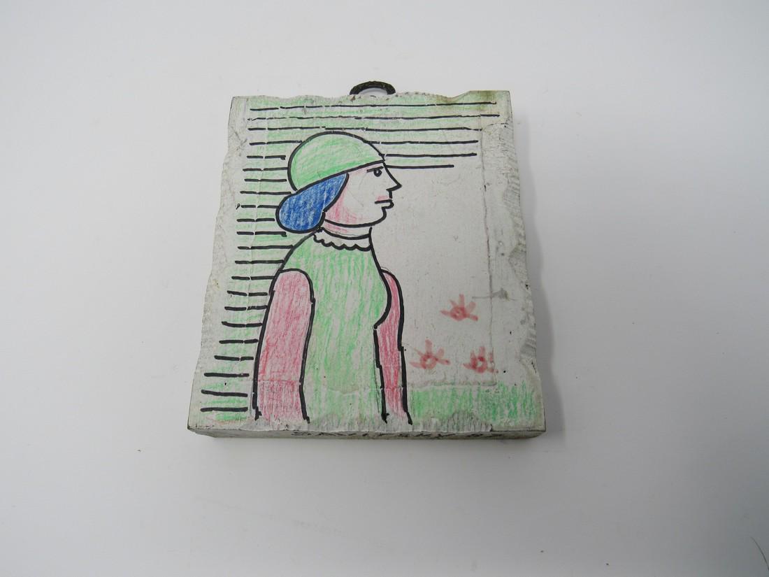 Jack Savitsky Coal Miners Wife Pastel Marker On  Board (1 of 3)